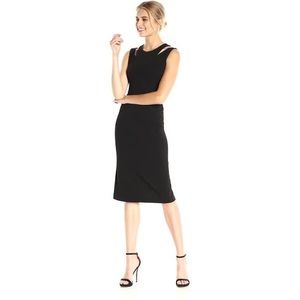 Calvin Klein Black sheath dress.